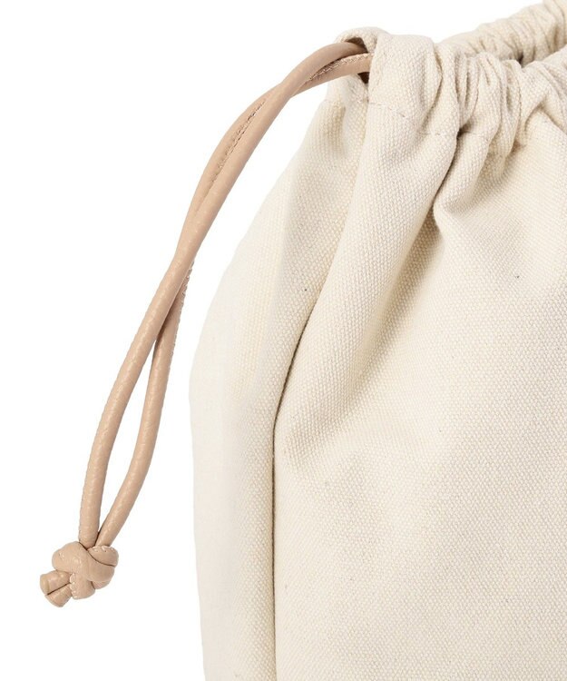 AMERICAN HOLIC 【2点セット】巾着付PVCバッグ Beige