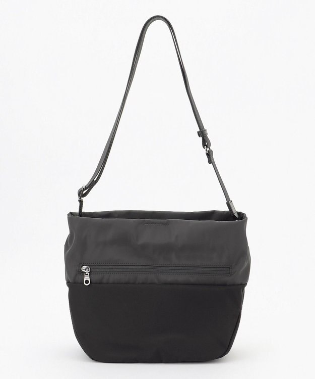 Y'SACCS ドローストリング コンビカラーショルダー ダークグレー