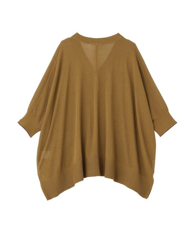 AMERICAN HOLIC 接触冷感ポンチョニットカーディガン Camel