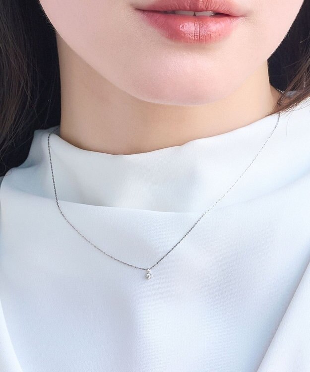 Phoebe 【金属アレルギー対応】シャイニーフチミルネックレス　シルバー シルバー