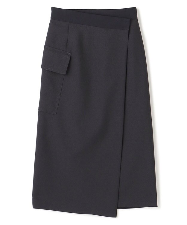 BEIGE， RABELAIS / ラップスカート Navy