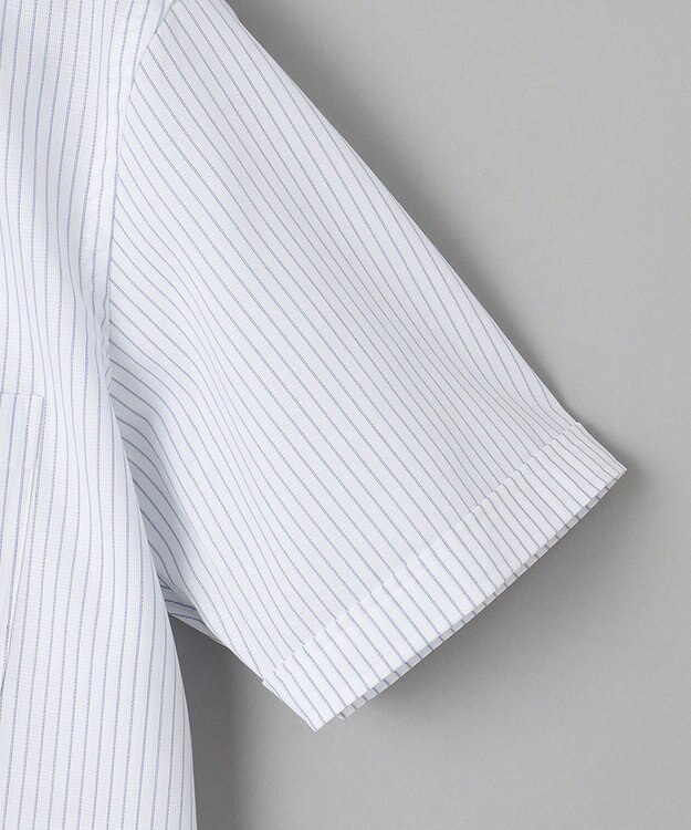 GOTAIRIKU 春夏向け【形態安定】SUMMERPREMIUMPLEATS_スナップダウン 半袖ドレスシャツ ネイビー系1