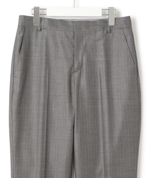 23区 L 【セットアップ対応】ファインネスウール テーパード パンツ グレー系1