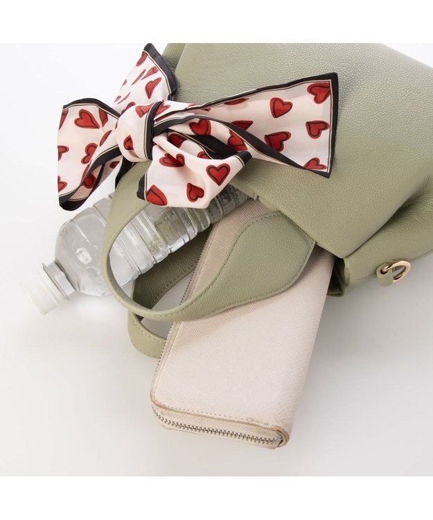 UNBILLION カシュカシュ cachecache / スカーフ付きラウンドミニショルダー グリーン