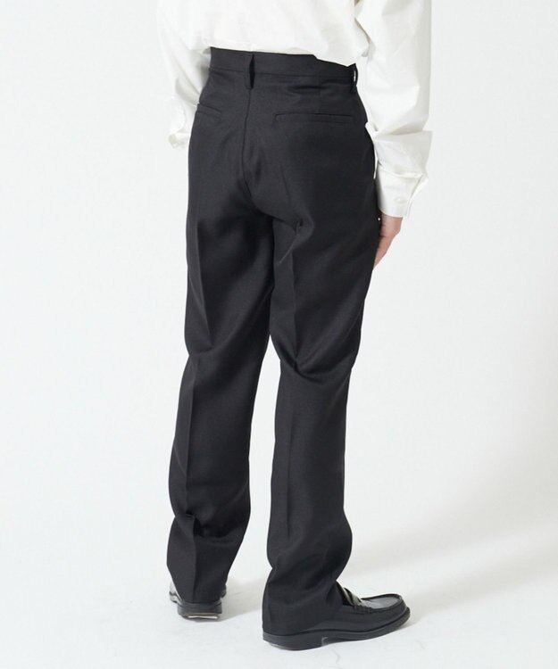 WEGO 【SCHOOLITEM】メンズスクールスリムスラックス ブラック