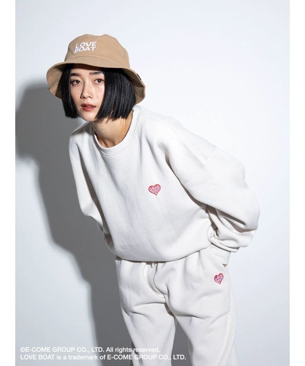 Green Parks ■別注　ＬＯＶＥ　ＢＯＡＴ　ロゴＨＡＴ Beige