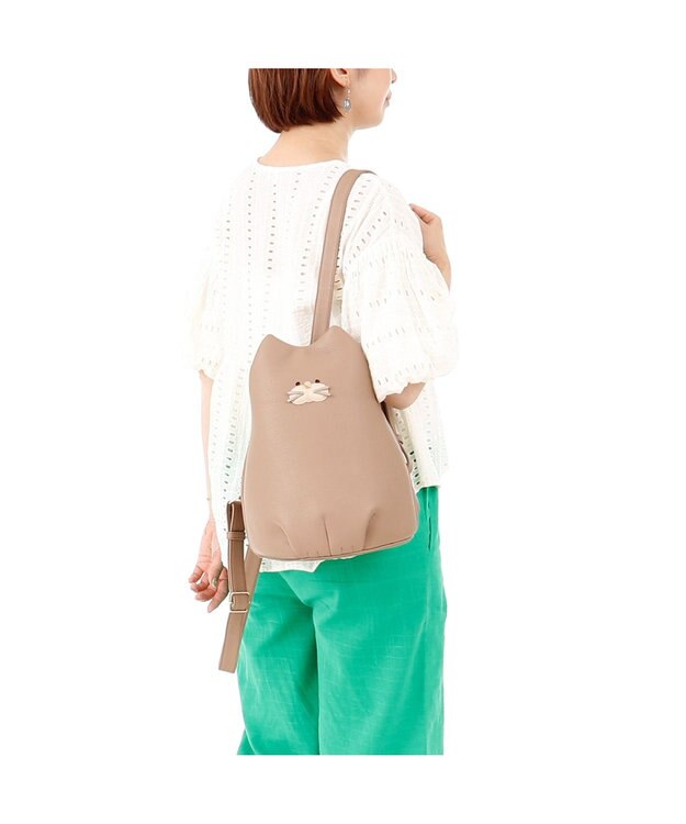 IBIZA アニマーダ　リュック（ネコ） オーク