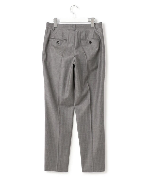 23区 L 【セットアップ対応】ファインネスウール テーパード パンツ グレー系1