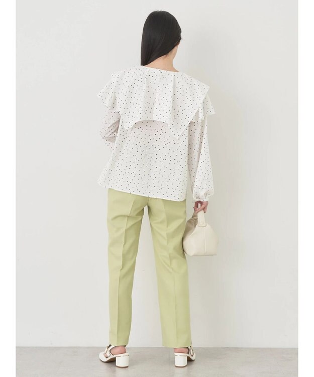 earth music&ecology ビッグカラーブラウス Dot