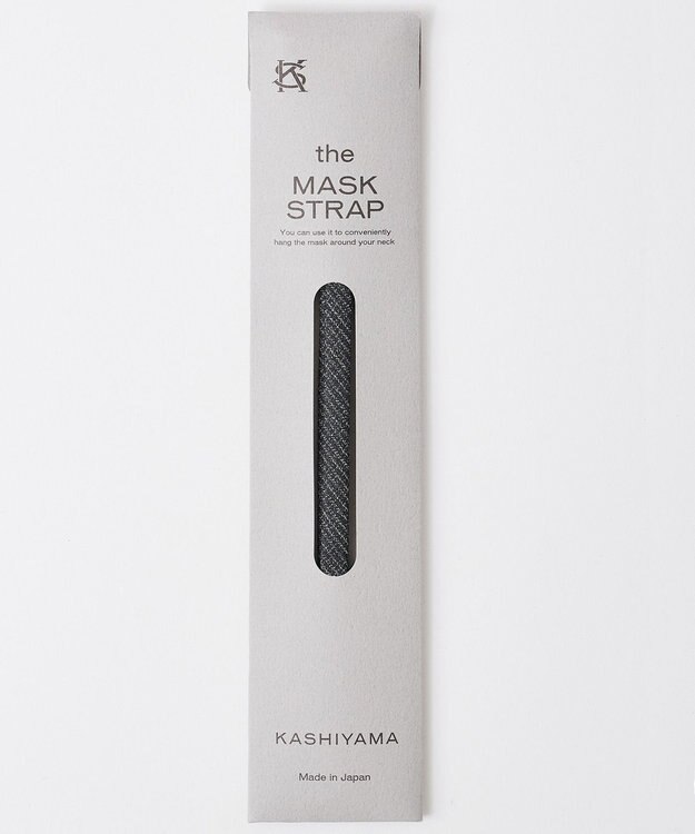 KASHIYAMA マスクストラップA ミディアムグレーストライプ