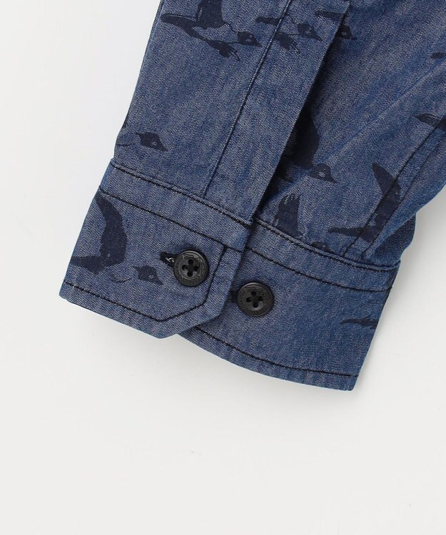 JOSEPH ABBOUD MOUNTAIN 【テーム ヤルヴィコラボ】バードプリント シャツ ネイビー系6