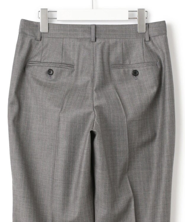 23区 L 【セットアップ対応】ファインネスウール テーパード パンツ グレー系1