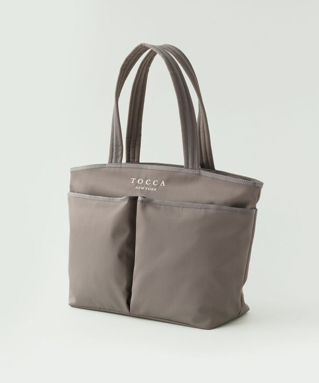 TOCCA 【WEB＆一部店舗限定】【A4サイズ対応・サスティナブル素材】T-INCONTRO TOTE L トートバッグ L グレージュ系