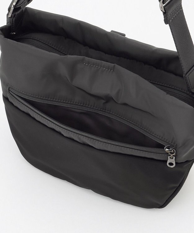 Y'SACCS ドローストリング コンビカラーショルダー ダークグレー