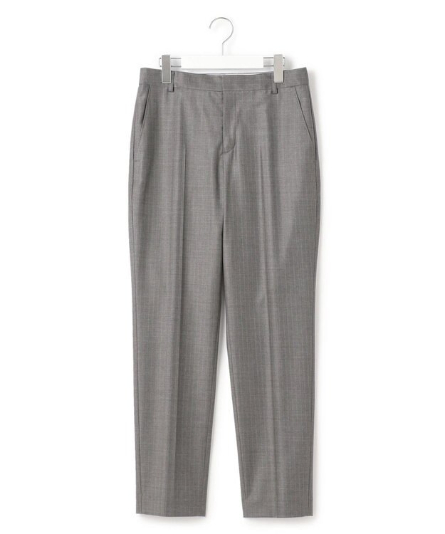 23区 L 【セットアップ対応】ファインネスウール テーパード パンツ グレー系1