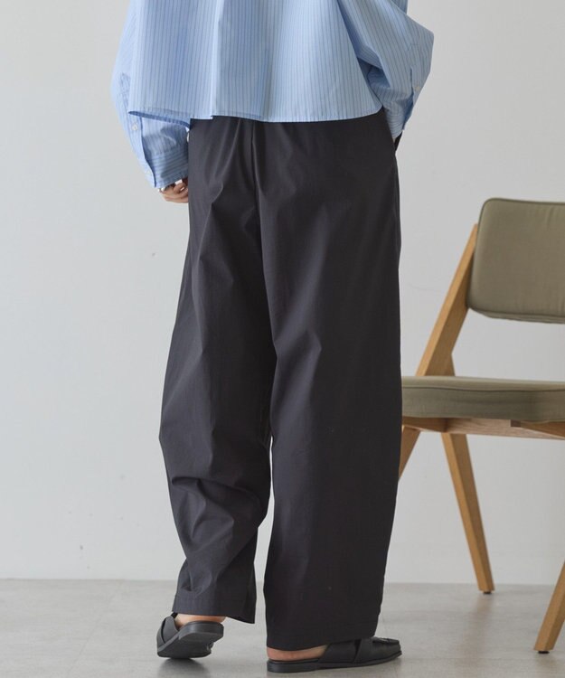 AMERICAN HOLIC ナイロンドロストタックパンツ Black