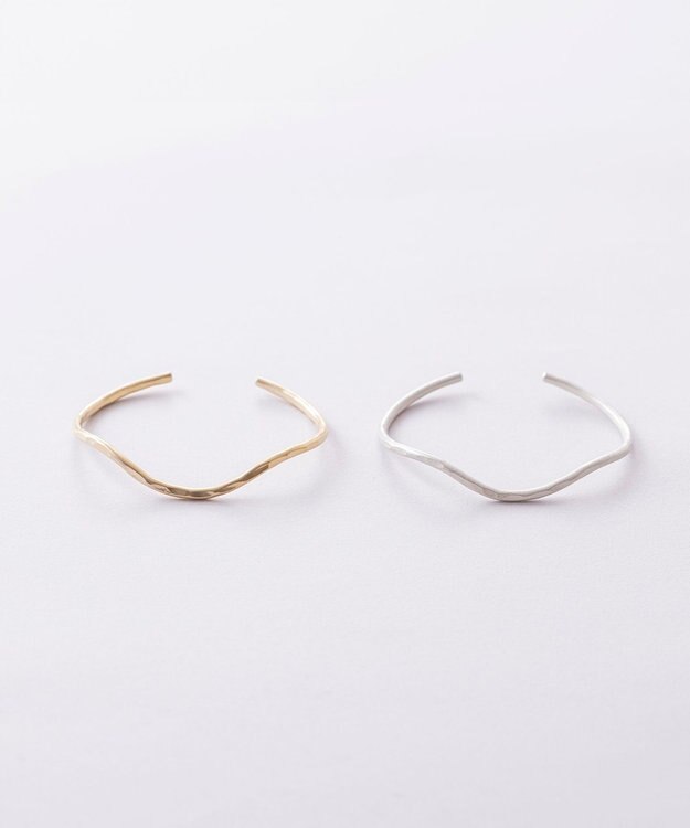 Pisceans ウェイビーラインバングル マットゴールド