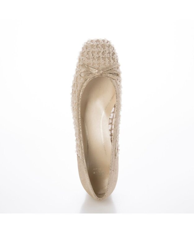 Riz raffinee <Riz raffinee>スクエアトゥリボンパンプス ベージュ