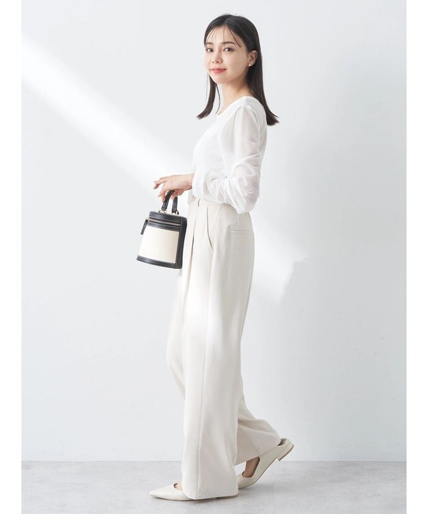 earth music&ecology シアーカットプルオーバー Off White