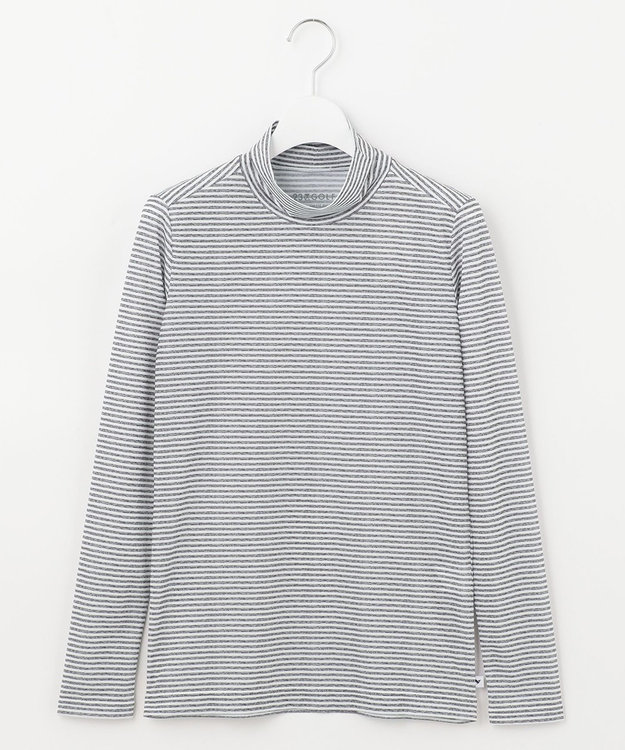 23区GOLF 【WOMEN】５０ｄカノコインナーボーダー カットソー ライトグレー系1