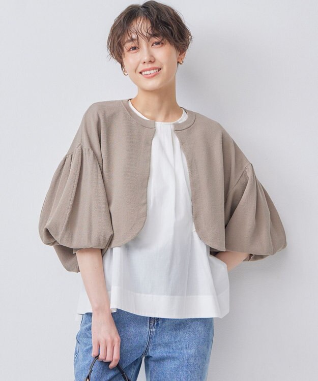 組曲 ドルマンボレロ カーディガン トープ系