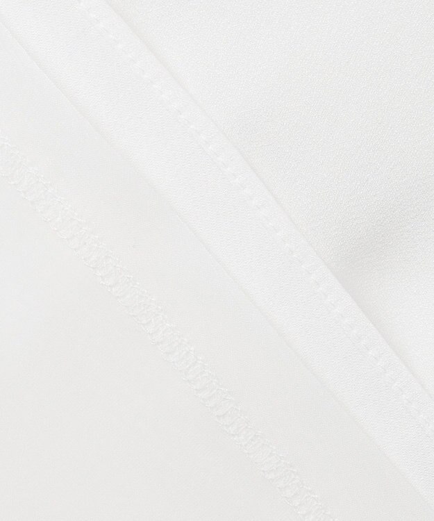 J.PRESS LADIES ジョーゼット モックネック カットソー ホワイト系