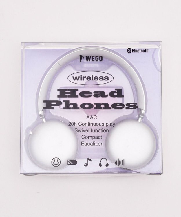 WEGO ワイヤレスヘッドホン シルバー