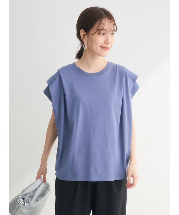 Green Parks ・ＳＵＧＡＲ　ＳＰＯＯＮ【ＣＯＯＬ】ショルダータックＴＥＥ Blue