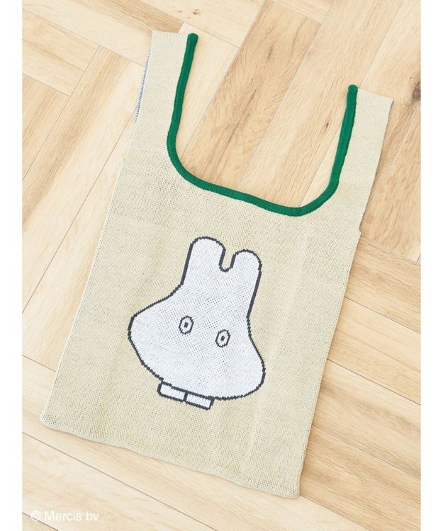 Green Parks ｍｉｆｆｙ／ジャガードニットバッグ Beige