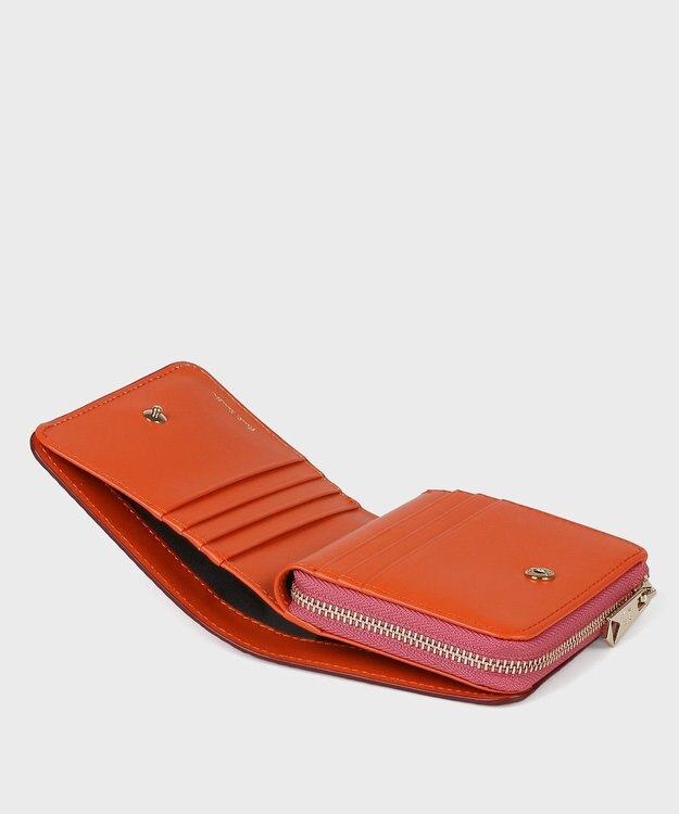 Paul Smith デイジーレザー 2つ折り財布 ピンク