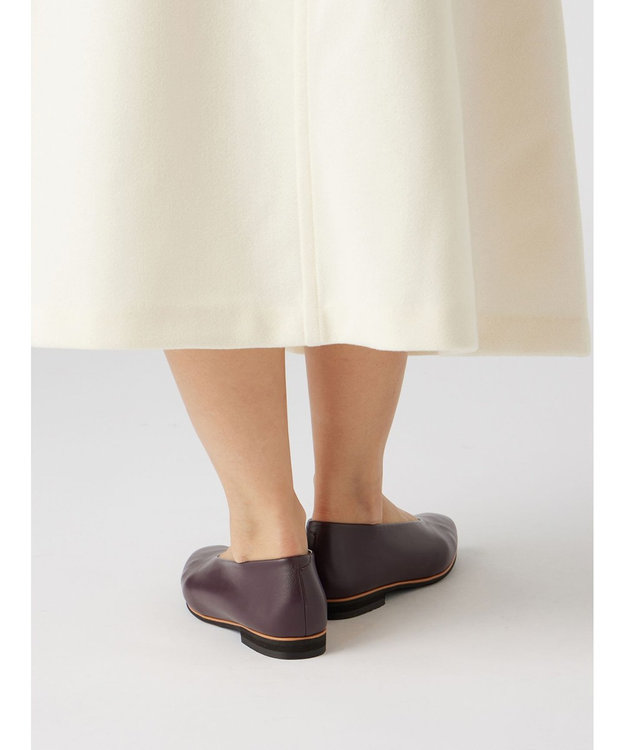 ASICS WALKING ランウォーク レディース 2E 1.5cmヒール レッド系