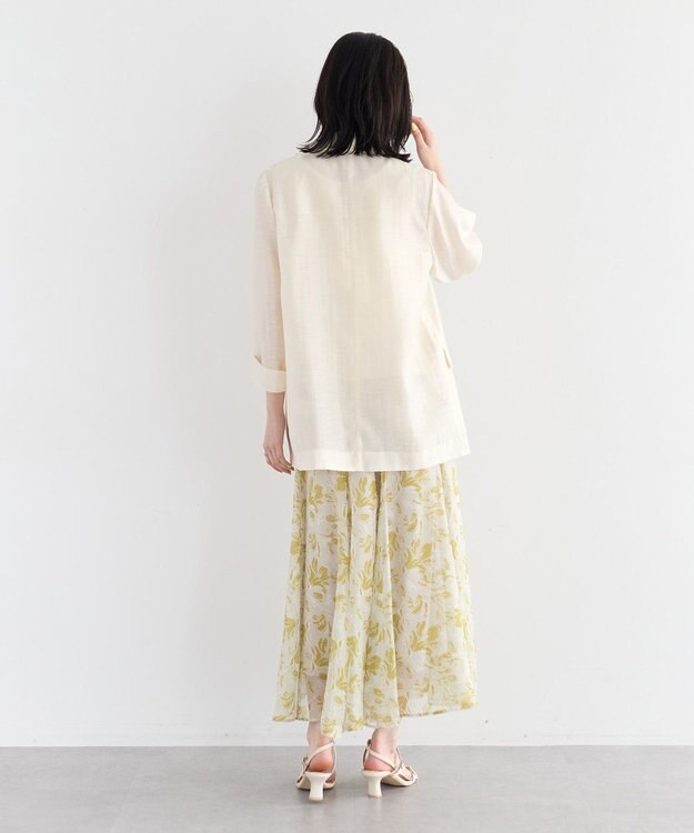 YECCA VECCA シアーテーラードジャケット Ivory
