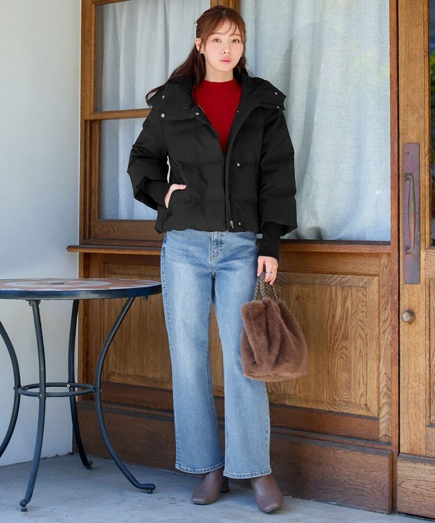 Tiaclasse 【新色追加・洗える】ランダムリブニットプルオーバー レッドA