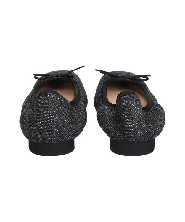 Bridget Birkin ＜抗菌消臭＞【Bridget Birkin】スクエアデイリーバレエシューズ ブラック雑材