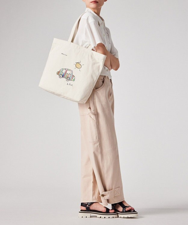 Paul Smith Drawn by Paul トートバッグ Striped Car