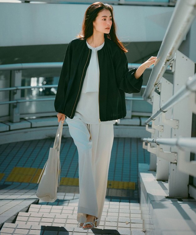 23区 【CLASSY.6月号掲載/Oggi4月号掲載】レザートートバッグ グレージュ