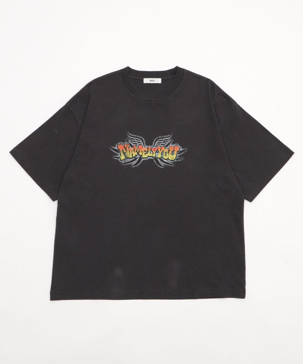 WEGO 【ユニセックス着用ITEM/MLサイズ展開】コンパクトフィットピグメントグラフィックT（SS） スミクロ