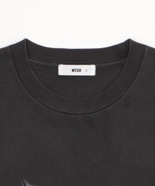 WEGO 【ユニセックス着用ITEM/MLサイズ展開】コンパクトフィットピグメントグラフィックT（SS） スミクロ