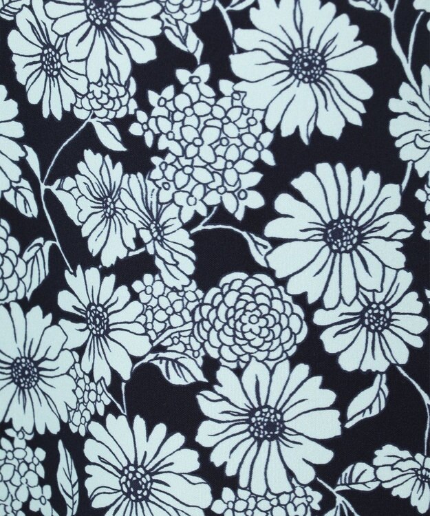 組曲 【組曲×setsuko sagittaire】バイカラーフラワープリント フレアスカート スモーキーグリーン系5