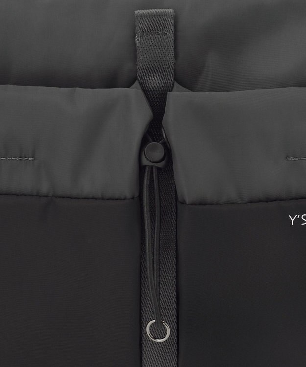 Y'SACCS ドローストリング コンビカラーショルダー ダークグレー