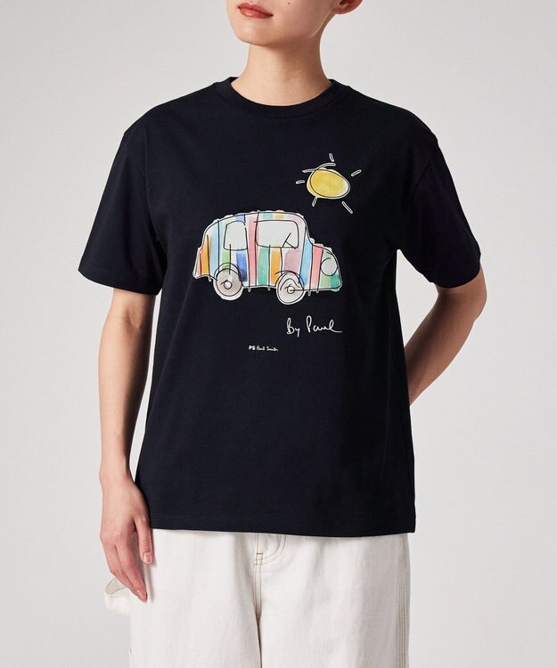 Paul Smith Drawn by Paul Striped Car Tシャツ ネイビー