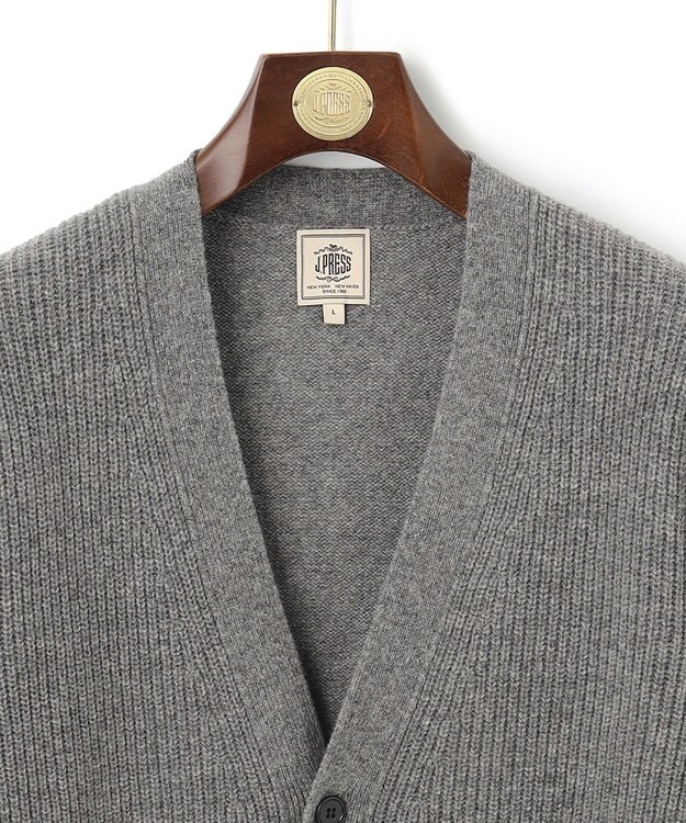 J.PRESS MEN 【WEB限定】ニットカーディガン ライトグレー系