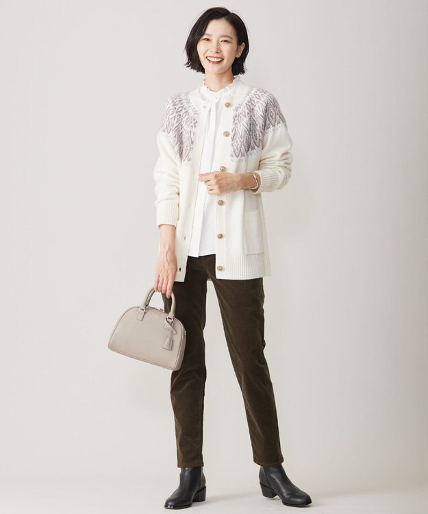 J.PRESS LADIES 【2way】ボストン ミニ バッグ ベージュ系