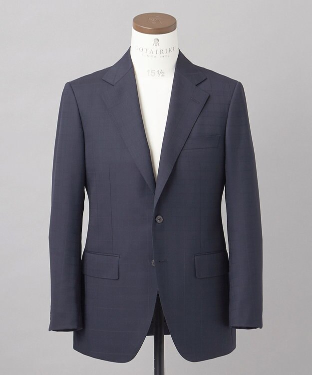 GOTAIRIKU オールシーズン対応【山栄毛織】 RETRO TECH スーツ ネイビー系4