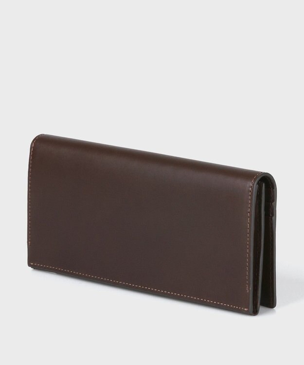 Paul Smith ベジタンストライプトリム 長財布 ダークブラウン