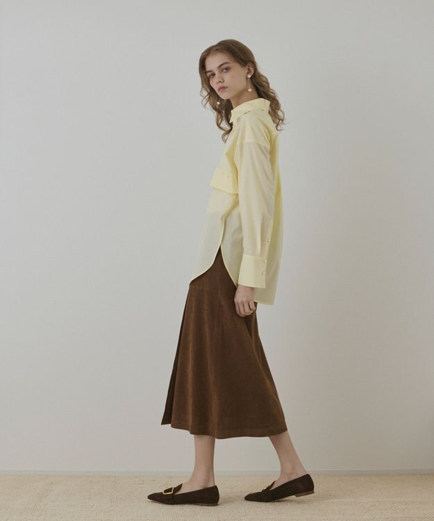 GRACE CONTINENTAL オーバーシャツ イエロー