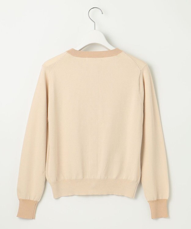 Feroux バイカラー カーディガン アイボリー系1