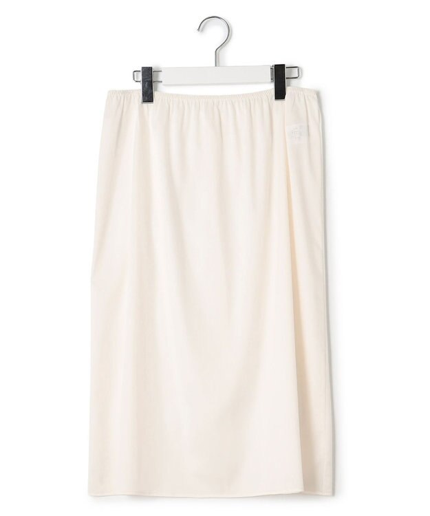 23区 L 【洗える】シャドーリーフプリント ワンピース アイボリープリント