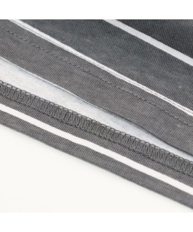 Mother garden しろたん ポケット付き Ｔシャツ 半袖 《ボーダー柄/黒色》 レディース メンズ ユニセックス ボーダー