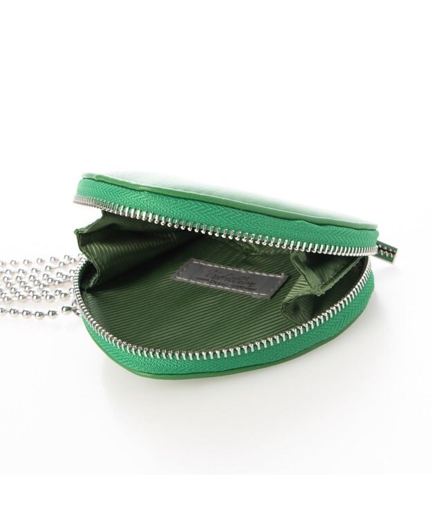 UNBILLION cachecache ハートポーチ付きボールチェーンモバイルストラップ グリーン